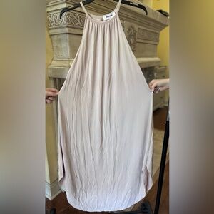 Double Zero Light Beige Tan Maxi Oversize Sheath style Dress Size Small